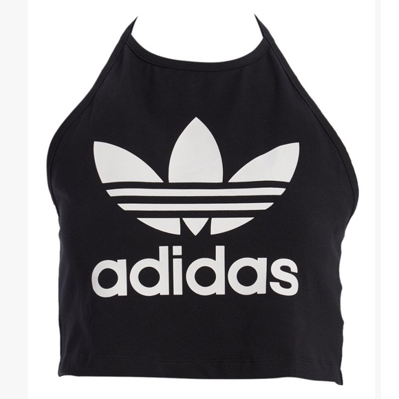 adidas halter crop top